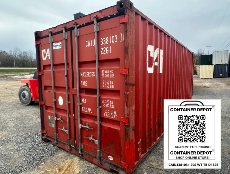 TIMED SALE 20FT USED ST WWT CAIU3381031 Ashland City,TN no. 2
