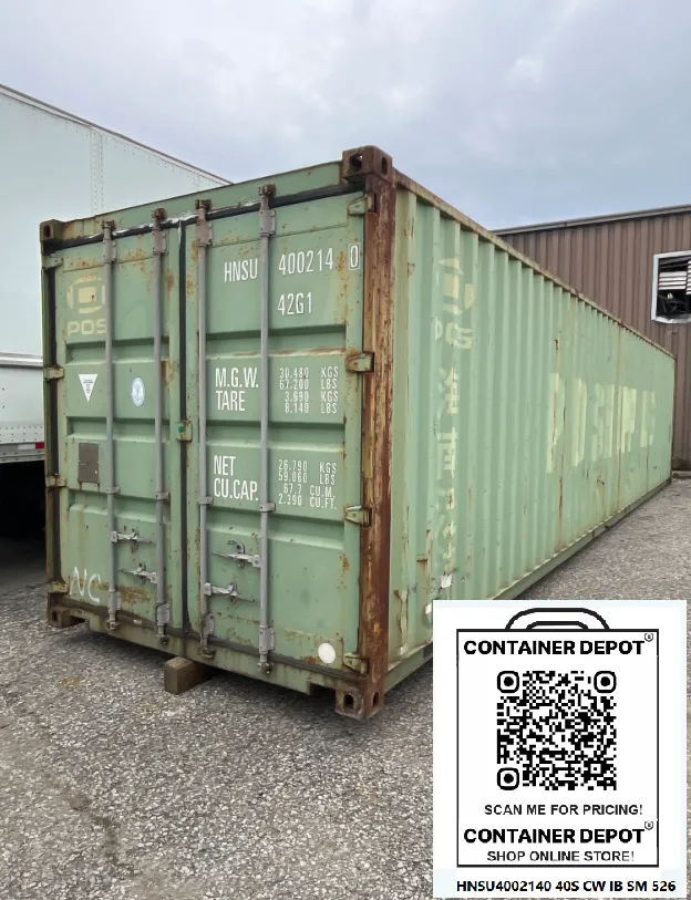 TIMED SALE 40FT USED ST CW HNSU4002140 Huntingburg, IN no. 8
