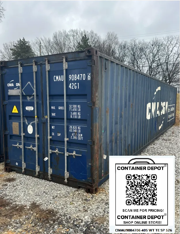 TIMED SALE 40FT USED ST WWT CMAU9084706 Englewood, TN no. 7
