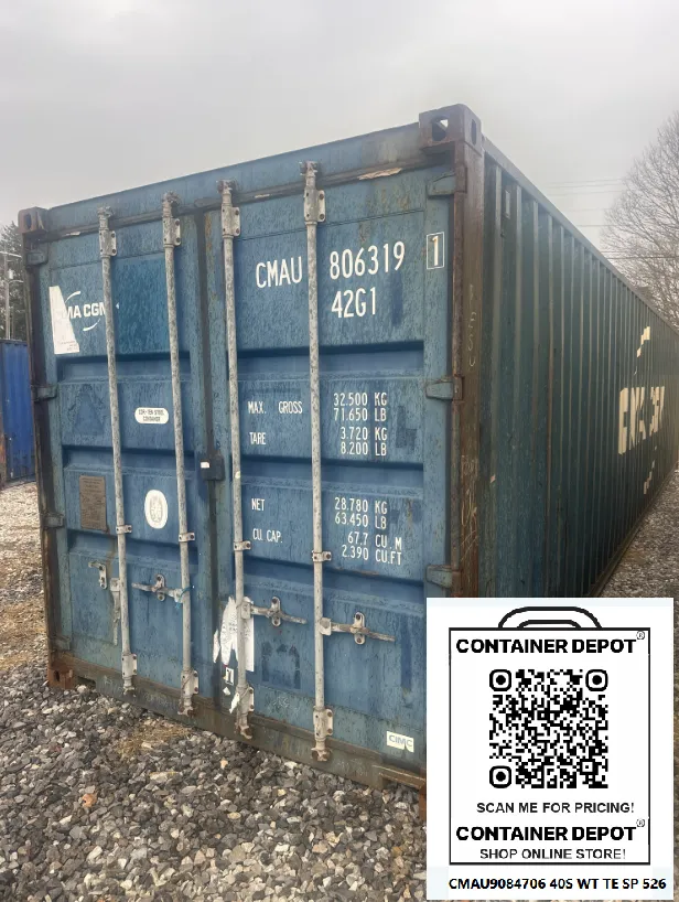 TIMED SALE 40FT USED ST WWT  CMAU8063191 Englewood, TN no. 7