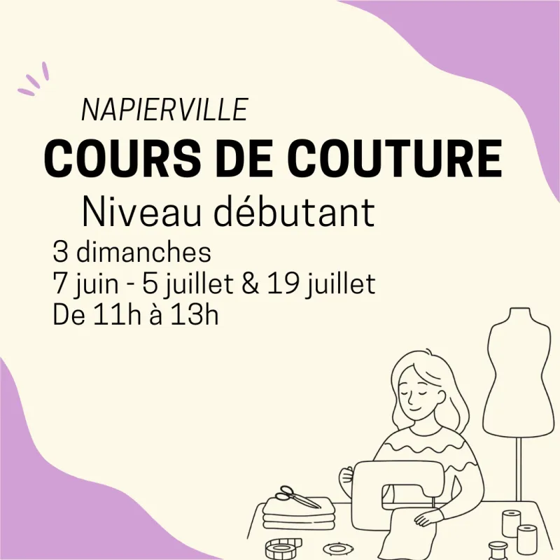 Napierville | Cours de couture niveau débutant