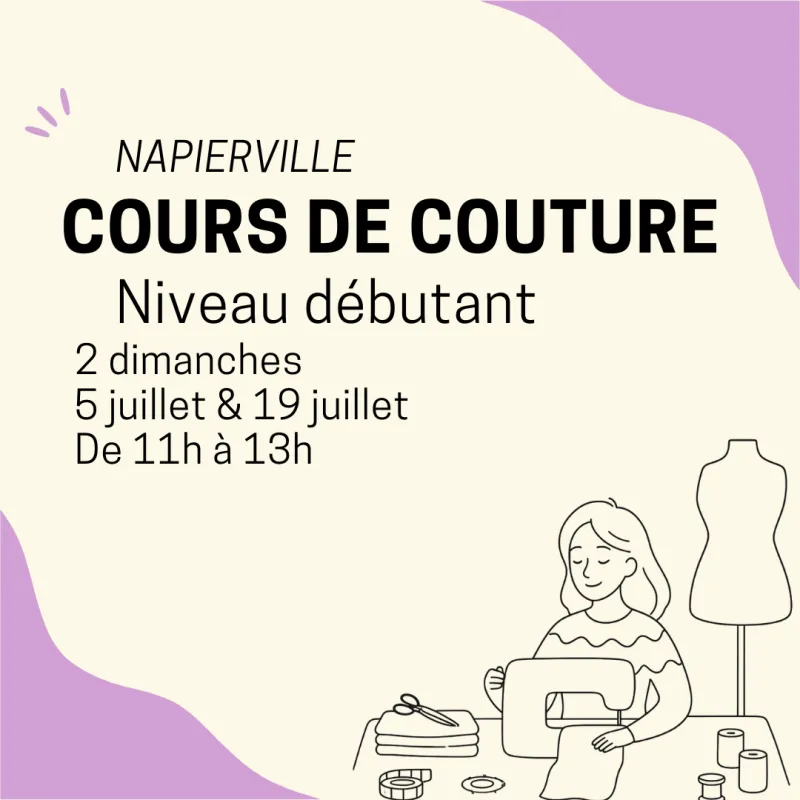 Napierville | Cours de couture niveau débutant