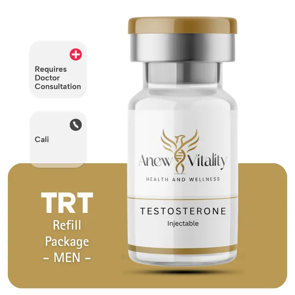 TRT CALI  Men's Refill Package 60 days (Cypionate 200mg/mL 10mL + Anastrozole 24×1mg)