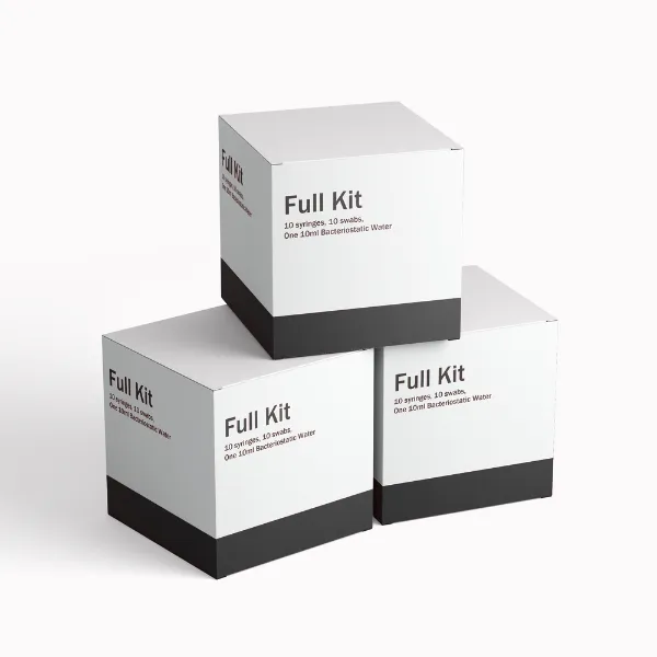 Full Kit (10 syringes, 10 swabs, One 10ml Bacteriostatic Water)