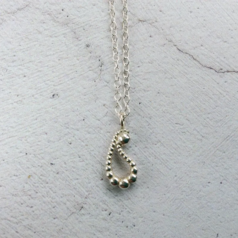 Silver Paisley Pendant