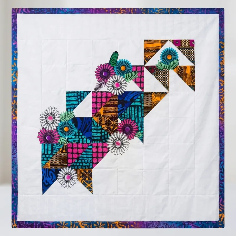 Breathing Room — Modern African Wax Print Quilt Pattern (5 Sizes, Beginner-Friendly PDF)