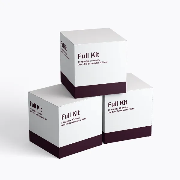 Full Kit (10 syringes, 10 swabs, One 10ml Bacteriostatic Water)