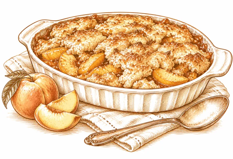Cinnamon Peach Cobbler (GF)