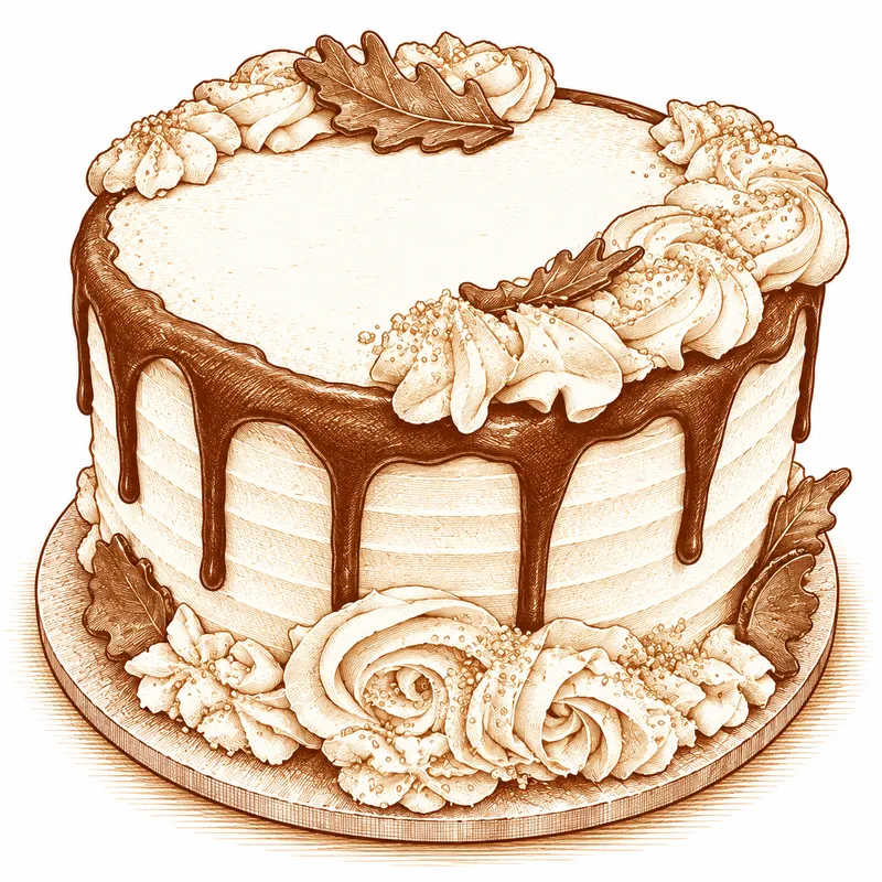 6” Fall Maple Spice Cake