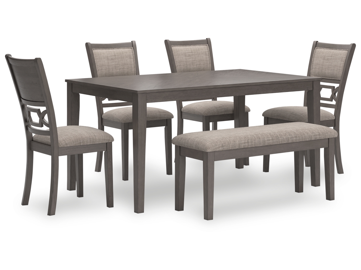 Wrenning Dining Room Table Set (6/CN) -D425-325