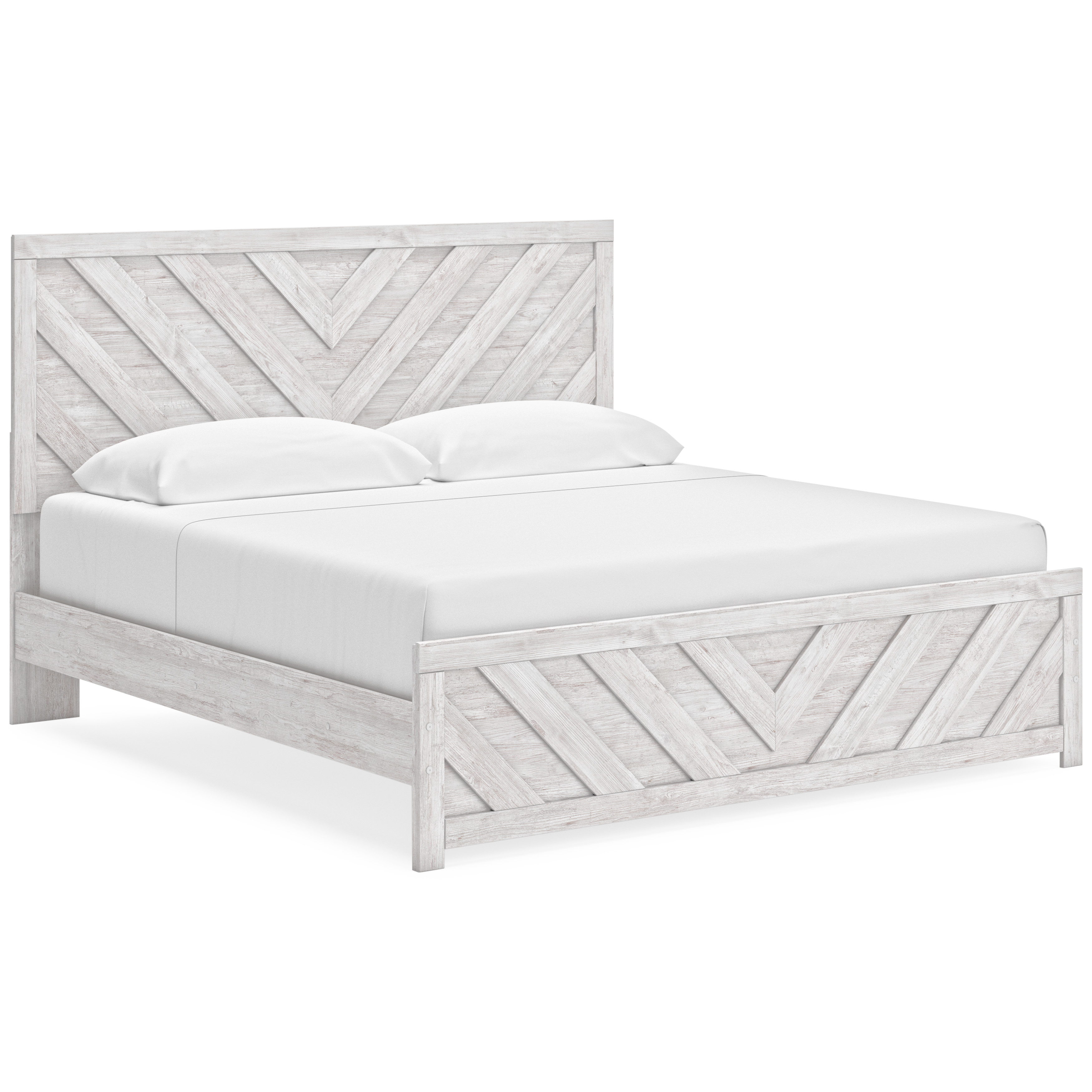 Cayboni King Panel Bed, Dresser, Mirror, Chest and Nightstand