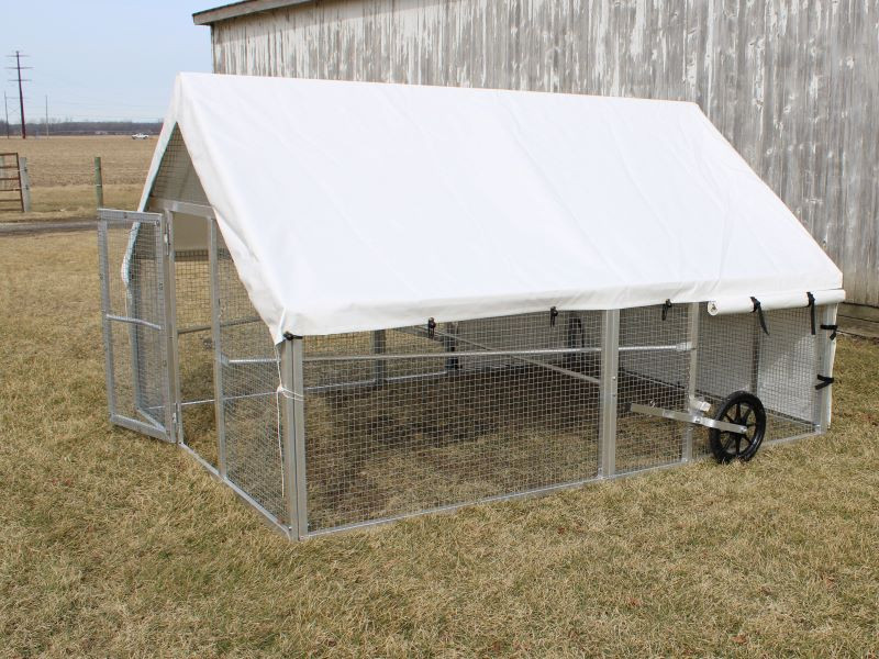 Aluminum Chicken Tractor - Natural Gramma Brand 10x12