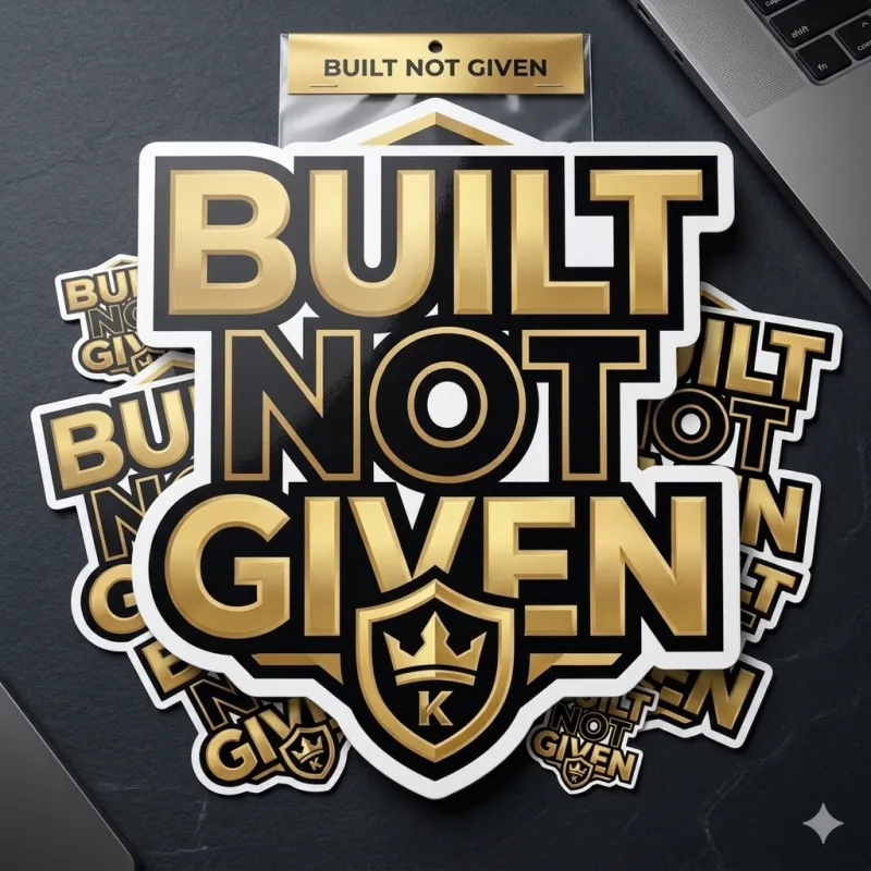 Built Not Given Sticker