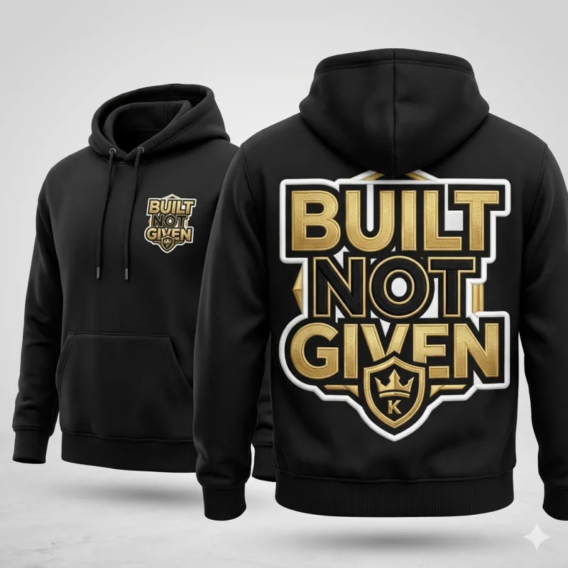 Built Not Given  Heavyweight Hoodie