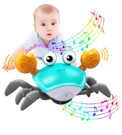 Interactive Musical Crawling Crab Toy Electric Escape Crab for Babies & Toddlers