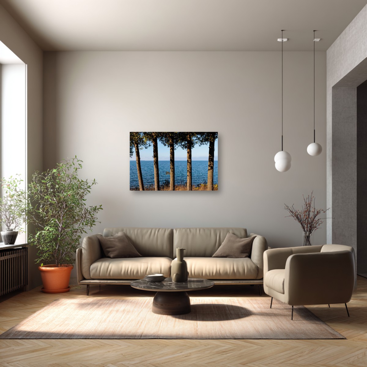 FIVE CEDAR TREES