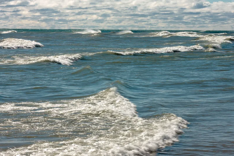 WIND-SWEPT LAKE MICHIGAN