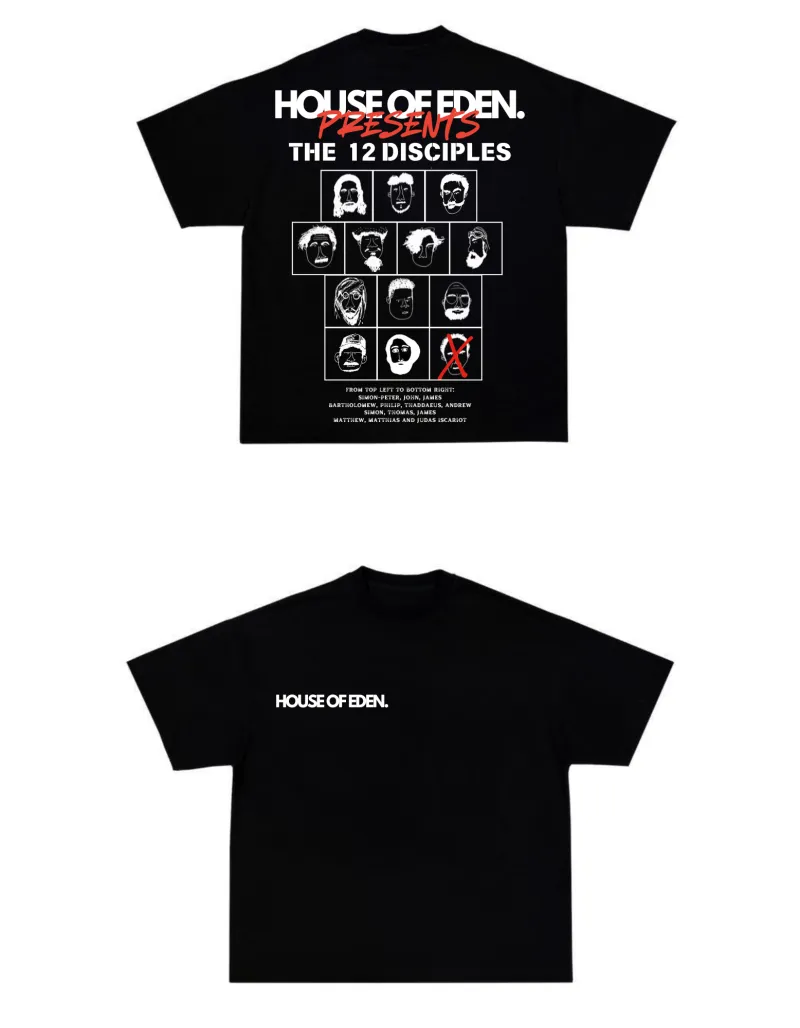 The 12 Disciples T Shirt by House of Eden