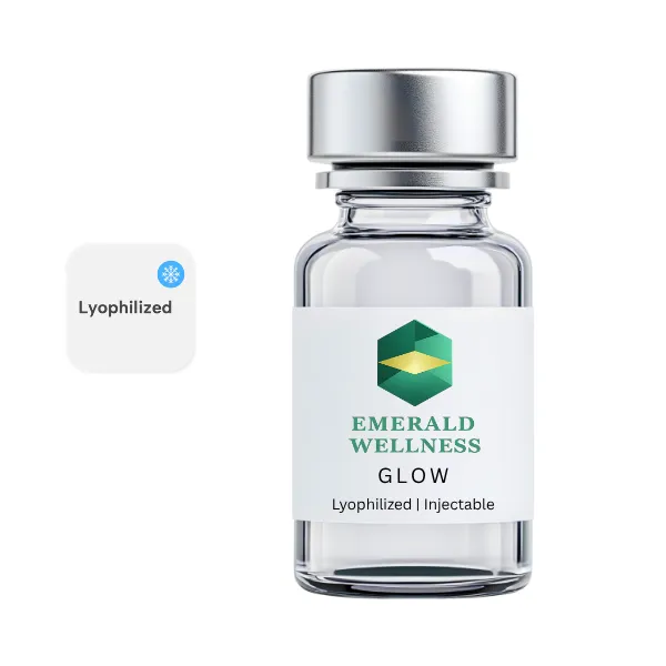 GLOW (BPC-157 / GHK-CU / TB-500)10mg/50mg/10mg/mL (3mL) - Lyophilized