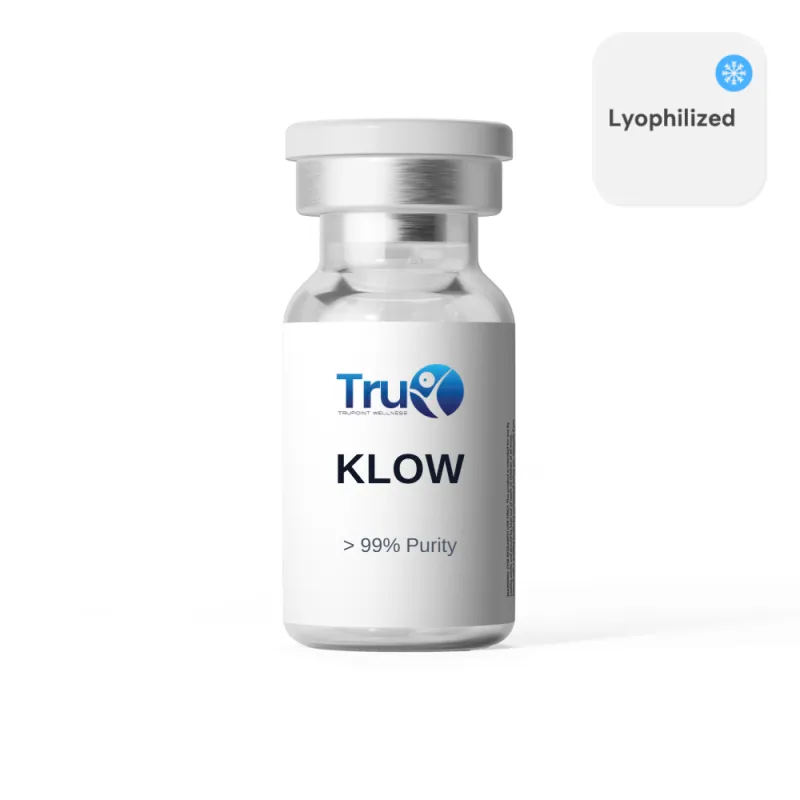 KLOW (BPC-157 / GHK-CU / TB-500 / KPV) 10mg/50mg/10mg/10mg/mL (3mL) - Lyophilized