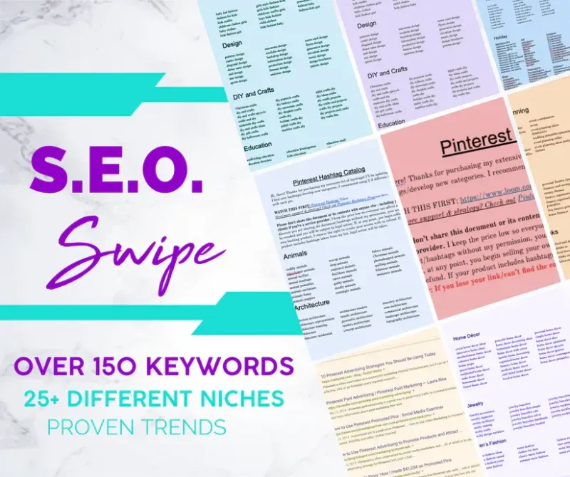 Pinterest Keywords Vault: SEO Keyword Swipe File