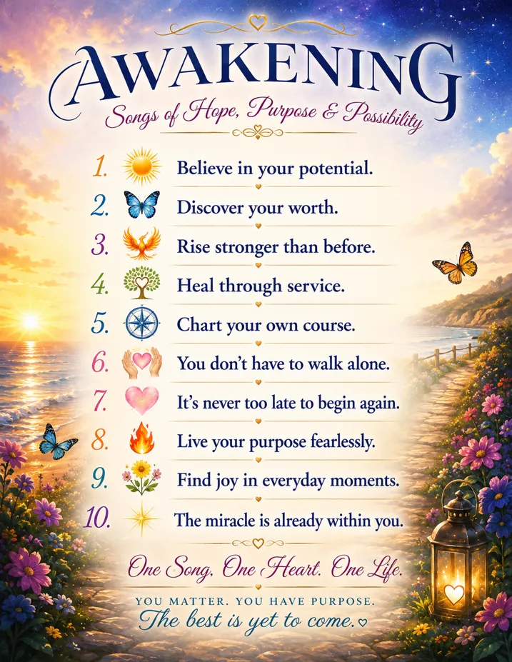 2. Awakening Affirmation Poster Size 8.5" x 11"2 