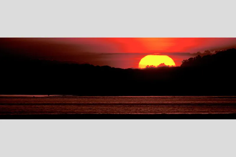 PLUM ISLAND SUNSET — From Plum Island, Newbury, MA