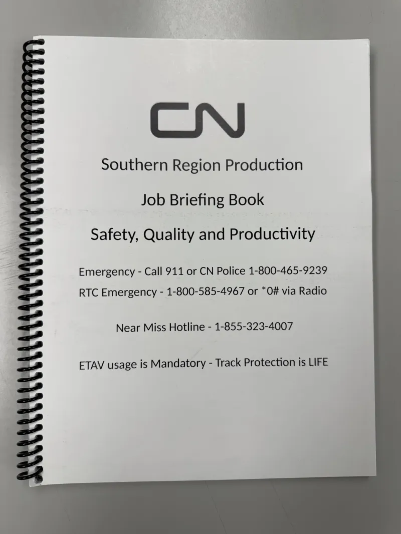 Job Briefing Books (8.5"x11")