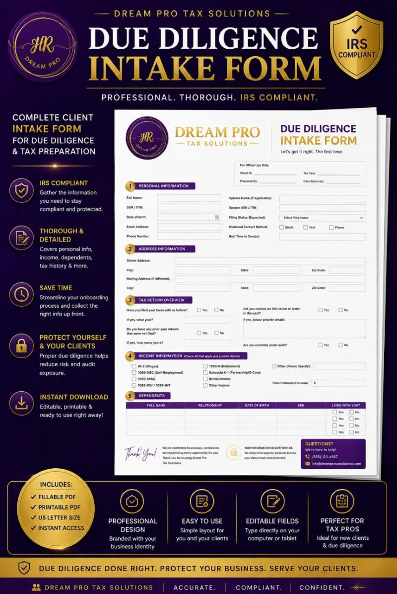 Due Diligence: Course and Forms