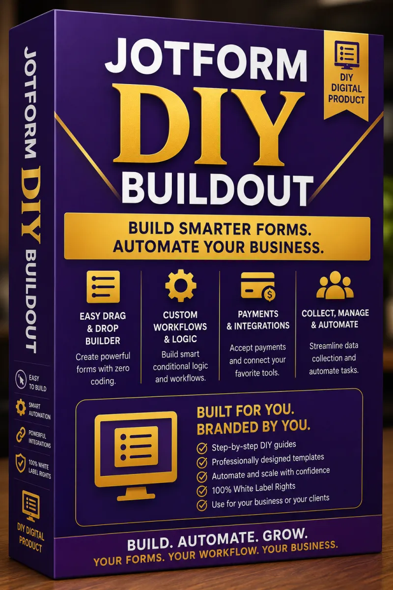 DIY Jotform Buildout - White Label Options