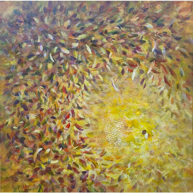 Sunlight Leaves - Acryl op doek