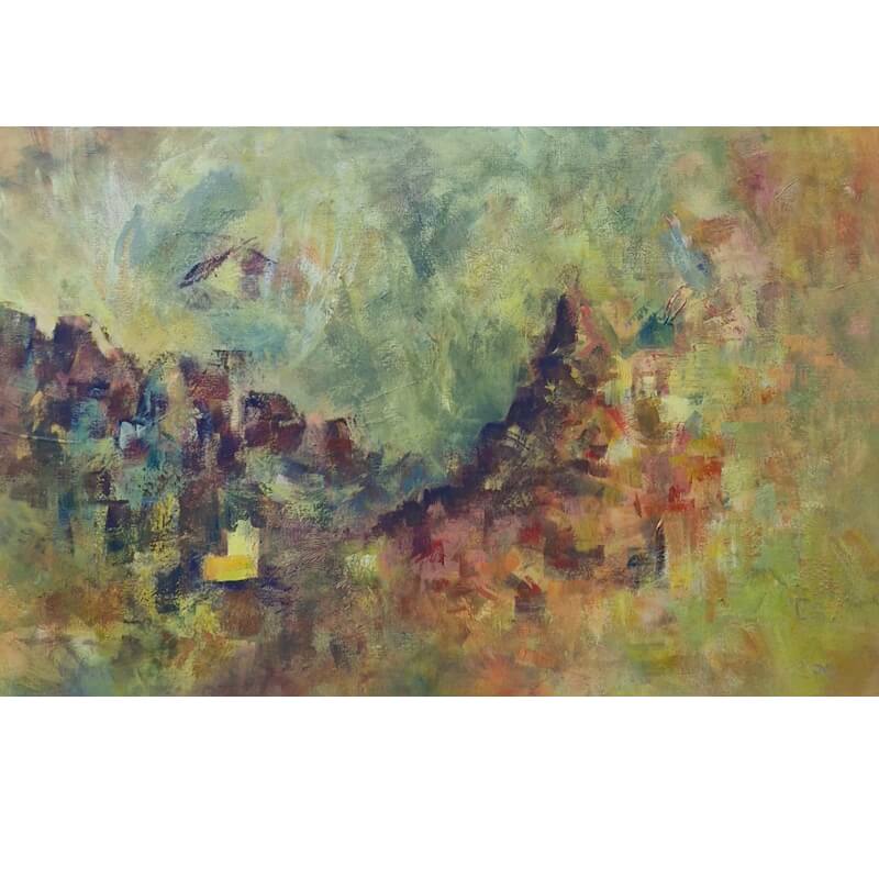 Mountain Light – Acrylverf op linnen doek