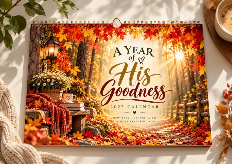 A YEAR OF HIS GOODNESS 2027 CALENDAR (With Master Resell Rights)