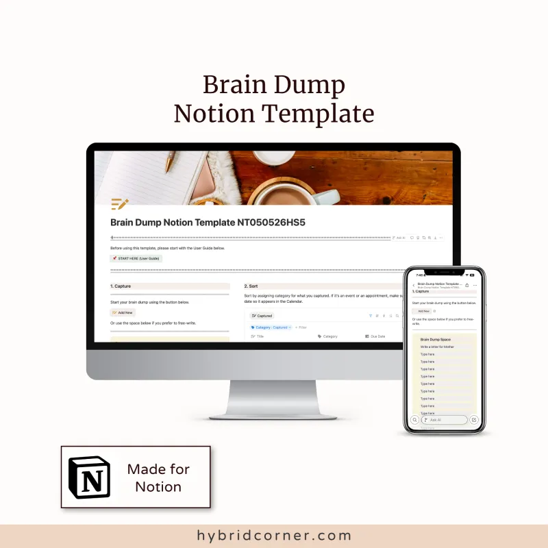 Brain Dump Notion Template 
