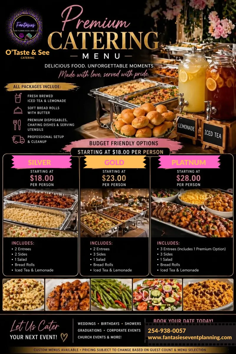 PREMIUM CATERING Packags