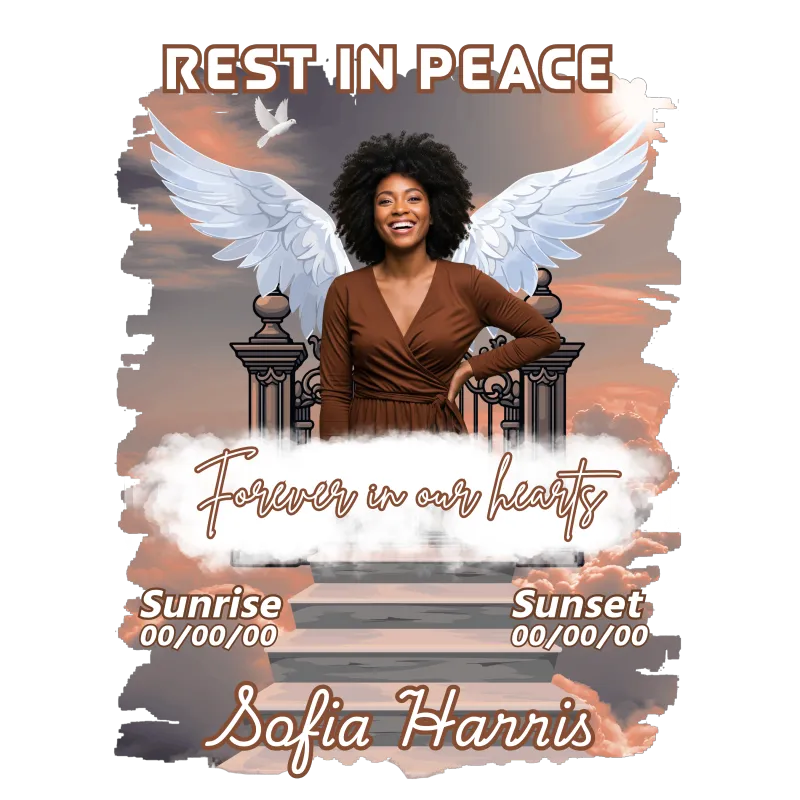 In Loving Memory Obituary Flyer