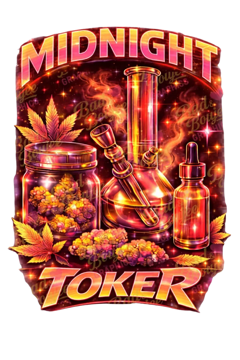  🌿 Midnight Toker HIGH VIBES (420) PNG 