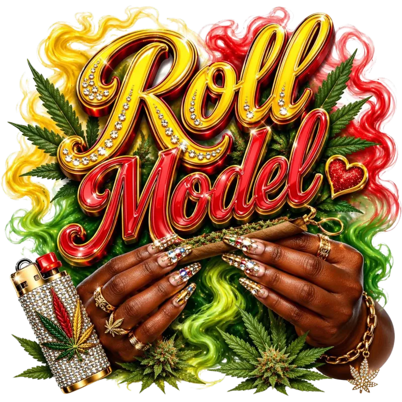  🌿 Roll Model HIGH VIBES (420) PNG 