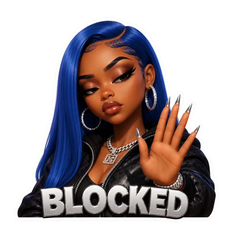 "You're Blocked" Baddie PNG Bundle