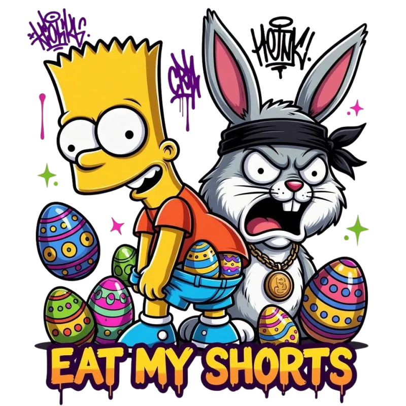 "Eat My Shorts" Easter PNG 