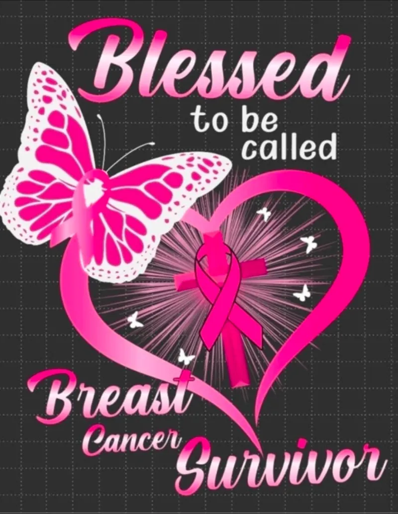 Blessed To Be Called A Breast Cancer Survivor PNG