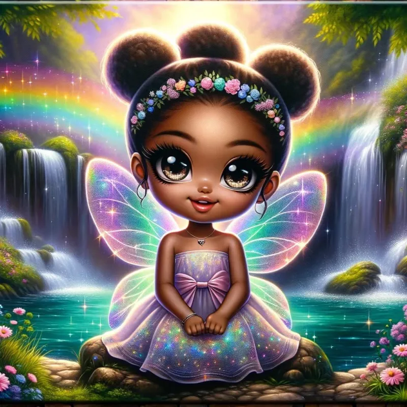 Black Girl Urban Fairy JPG