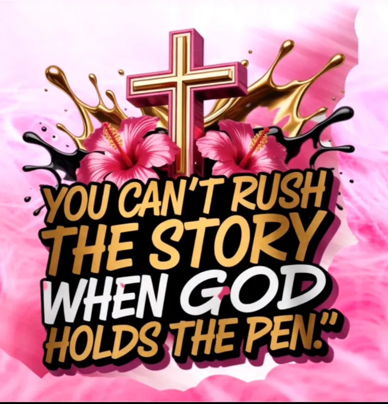 ✝️ You Can’t Rush the Story When God Has the Pen PNG