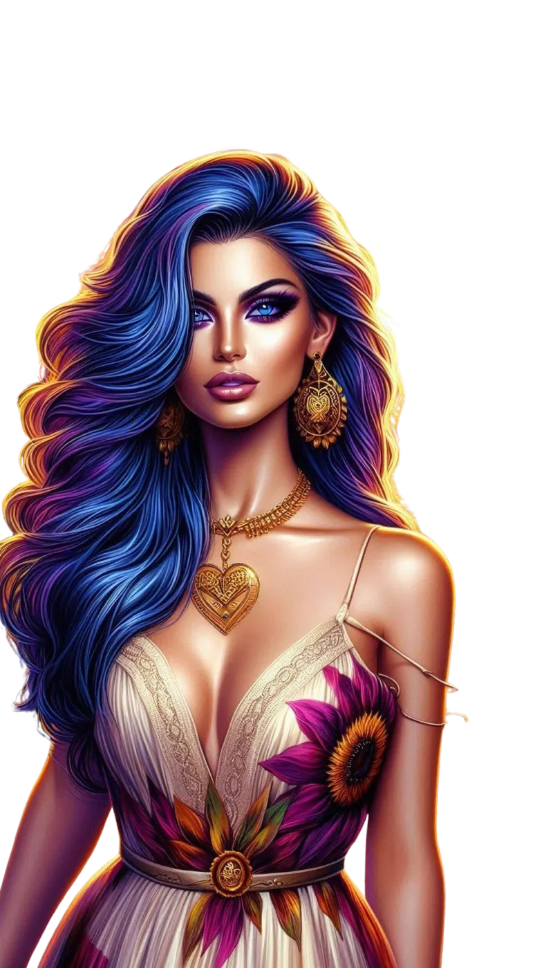Beautiful as the Sun Rays Female PNG Bundle