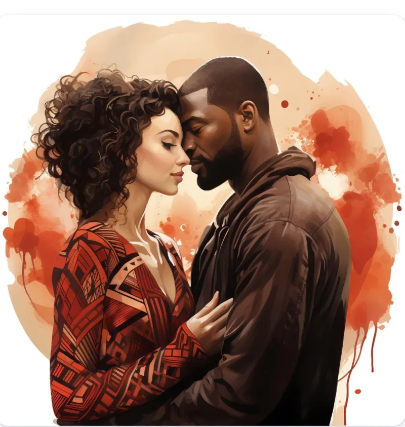 African American Couple PNG Bundle