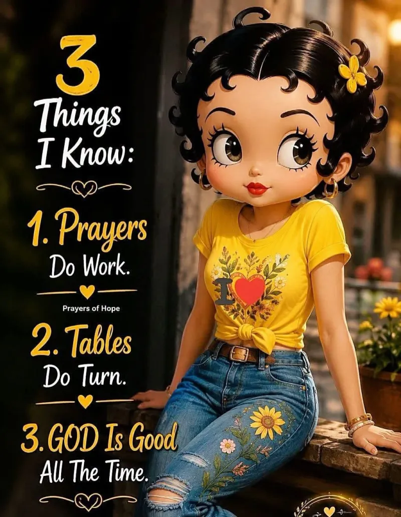 3 Things I Know Betty Boop PNG