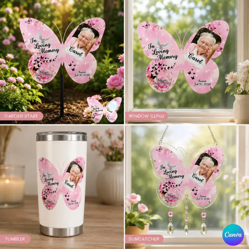  Editable Butterfly Memorial Template