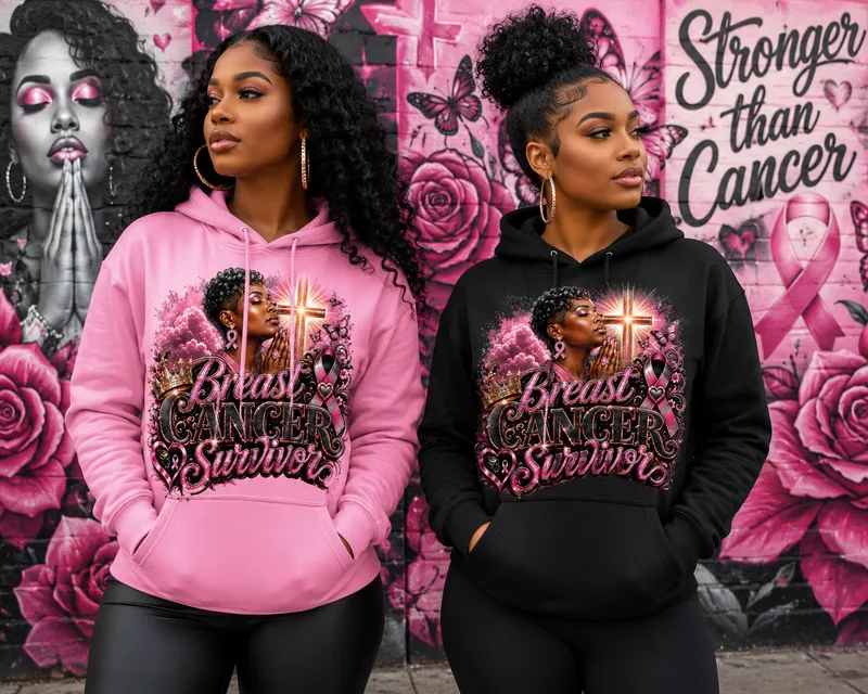  Lux Breast Cancer Survivor "FRONT & BACK" PNG 