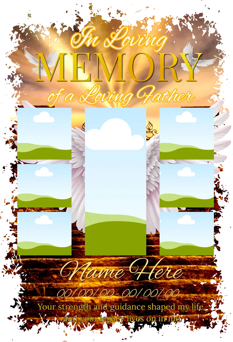 Memorial Photo Collage Template 
