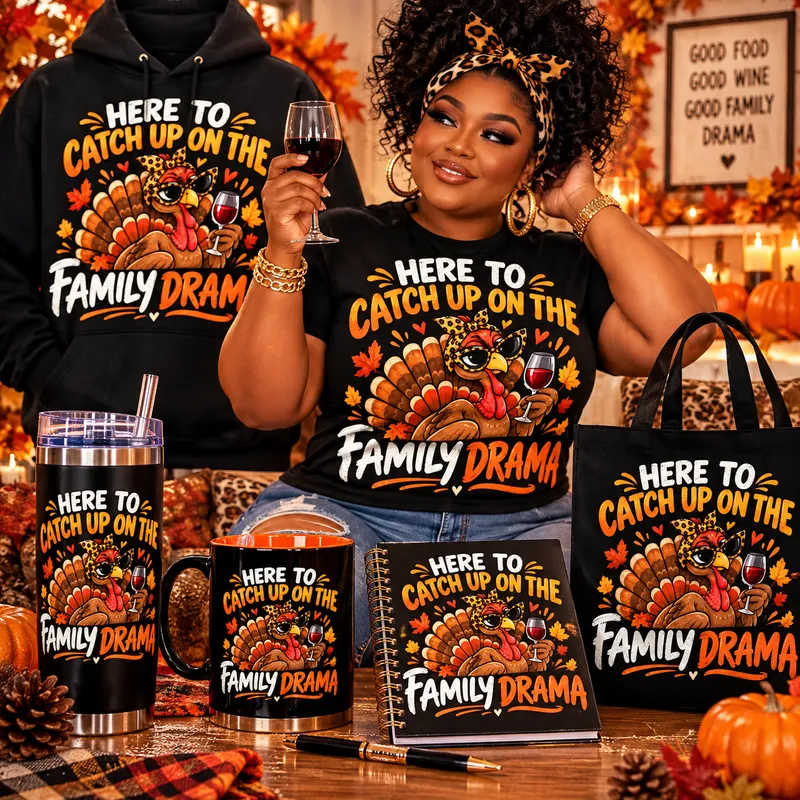  HERE TO CATCH UP ON THE FAMILY DRAMA~ FUNNY THANKSGIVING PNG